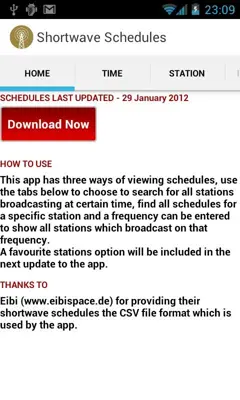 Shortwave Schedules android App screenshot 9